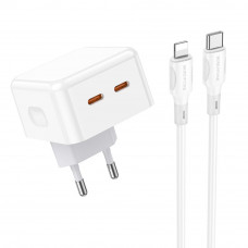 Сетевое Зарядное Устройство Borofone BA76A Source PD/QC 35W Type-C to Lightning