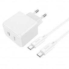 Мережевий Зарядний Пристрій Hoco CS13A 1USB-C PD/QC 20W+Type-C to Type-C