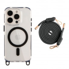Чехол TPU+PC LanyardCase with MagSafe для iPhone 15 Pro