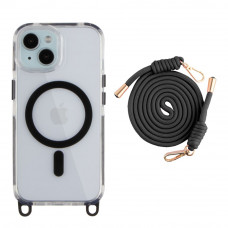 Чехол TPU+PC LanyardCase with MagSafe для iPhone 15
