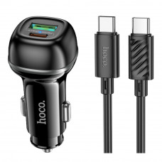 Автомобільний Зарядний Пристрій Hoco Z58A 1USB/1USB-C QC/PD48W+Type-C to Type-C