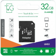 Карта Пам'яті  T&amp;G MicroSDHC 32gb UHS-1 10 Class &amp; Adapter
