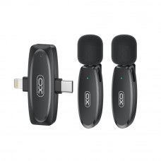 Микрофон Петличный Беспроводной XO MKF010 Twin Type-C+IP