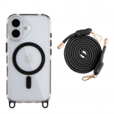 Чехол TPU+PC LanyardCase with MagSafe для iPhone 16