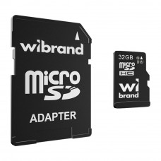Карта Пам'яті Wibrand MicroSDHC 32gb UHS-1 10 Class &amp; Adapter