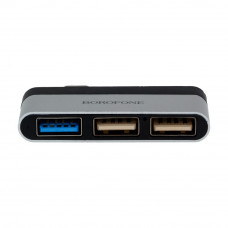 Переходник Borofone DH1 Type-C to USB 3.0 / 2USB