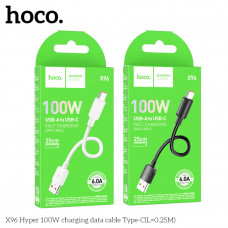 USB Hoco X96 Type-C 6A 100W 0.25m