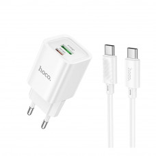 Мережевий Зарядний Пристрій Hoco C149A 1USB/1USB-C PD/QC 30W+Type-C to Type-C
