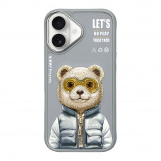 Чехол TPU+PC Nimmy 3D with Metal Buttons для iPhone 16