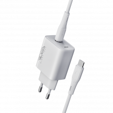 Мережевий Зарядний Пристрій Ridea RW-20124 Rapid Pro 1USB-C QC/PD 20W+Type-C to Type-C