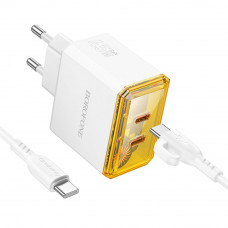 Сетевое Зарядное Устройство Borofone BAS33A 2USB-C PD/QC45W Type-C to Type-C