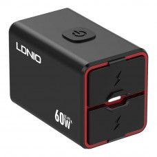 Автомобільний Зарядний Пристрій LDNIO C108 1USB/1USB-C 60W+Type-C to Type-C