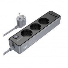 Сетевой Удлинитель Borofone BAC8 (1C3A)(EU)(L=2M)