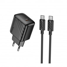 Мережевий Зарядний Пристрій Hoco CS24A 1USB-C PD/QC 25W+Type-C to Type-C