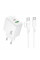 Сетевое Зарядное Устройство Borofone BAS44A 1USB-C/1USB PD/QC 20W+Type-C to Type-C