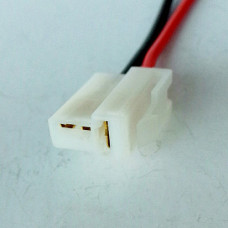 Роз'єм з проводом 2 контакти "Т-подібний" мама пластмас.для прикурки1018-Z (58764)