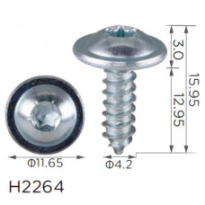 Саморіз H2264 VOLKSWAGEN (N90986802) ( уп. 100 шт.)