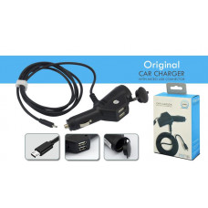 Прикурювач одинарний MicroUSB провід "ORIGINAL P15" 3.6А+2 USB+1прикурка L=1.5м