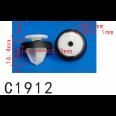 Кліпси C1912 кріплення карти дверей VW, AUDI, SEAT, SKODA (5J0867276, 15557)( уп. 100 шт)