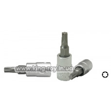 Головка з бітою зірка TORX 1/4" 37мм 5ptTH40 "KING ROY" (31954-T40) з отвіром