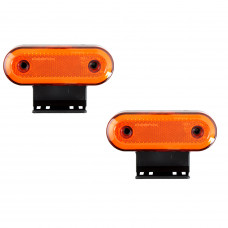 Габарит - помаранчевий - 115х40мм - 24V Led - Неоновий "YASA" (4шт)