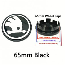 Ковпачки на титани "Skoda" (65/58мм) Нового зразка 3B7601171