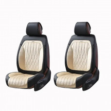 Чохли - Накидки сидіння Алькантара + Шкір. зам 3D "MODENA" Бежеві Elegant Передні - 700 234