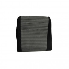 Чохли_ ''В'' (1+1) чорні ( Сіра середина) "Автосвіт" ( 2-а Підголов- Спинка і сидіння суцільні)