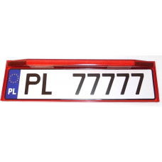 Рамка номера червона, що світиться