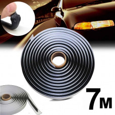 Клей для скла та фар Чорний Ø 9мм х 7м "CTK" Butyl headlight cord / бутил каучук