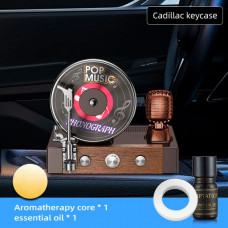 Ароматизатор на сонячній панелі Грамофон "Pop Music" (Black Ice)