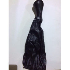 Ручка КПП+ пильник 01 BK шкіра (довга) лайка Avtoban