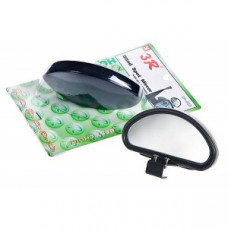 Дзеркало зовнішнє додаткове півмісяць 115х57мм Чорне (П'ятак на скотчі 3м) "ЗR-080"