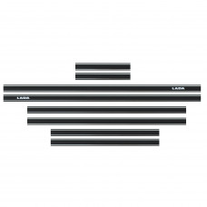 Молдинг кузова Lada 2101,2107 2 смуги хром вузький "Sahler" 3см/0,5см SH 506