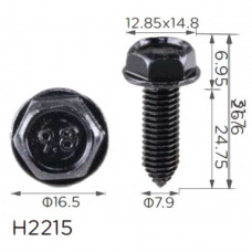 Гвинт H2215 з шайбою GM M8 (11503632) ( уп. 100 шт.)