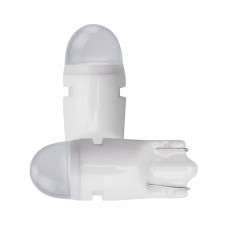 Світлодіод 12V Т10 Червоний SMD 3 (2835) матова лінза кераміка "Куля #20"