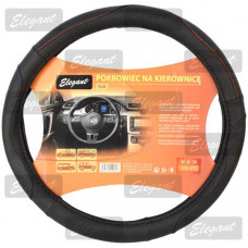 Чохол на кермо "M" (37-38см) чорний Elegant 105475 перфор.