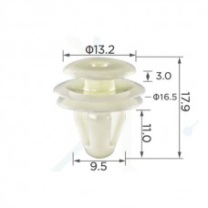 Кліпси C0067 кріплення карти дверей (OEM 777130070, 7771-30070, 94078FC010 MB608410) ( уп. 100 шт.)