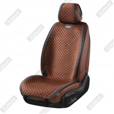 Накидки сидінь алькантара "Elegant" TRENTO Кавові Передні (700 605) (10шт./ящ.)