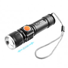 Ліхтарик-ручний АКБ вбудований,діод XPE,USB,довж.-11см,метал. корп.X-Balong" BL616-XPE