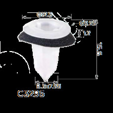 Кліпси C3295 під саморіз моторного відсіку BMW (51488252749, 14339) ( уп. 100 шт.)
