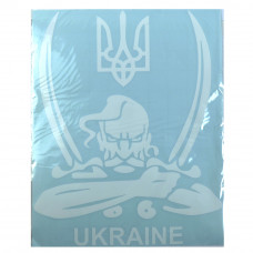 Наліпка перекладка "Козак з шаблями" 24х30см біла (1шт)