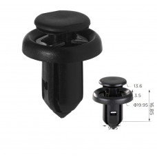 Кліпси C0955 Кліпса підкрилок/бампер Acura/ Honda (91506S9A003) чорні (уп.100шт)