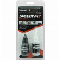 Клей порошковий 20g Чорний 7-15 сек. (2х кім.) Суперконтактний Блист SQ0020BK5Р "Visabella"