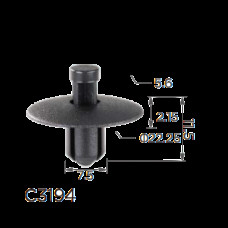 Кліпси C3194 VW, AUDI, NISSAN, HONDA, MAZDA, MITSUBISHI, SUZUKI (WHT004994, 11575) (100шт)