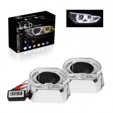 LED-маска з ангельськими вічками 2.5"/12v/6000k/White/BMW Chrome-O