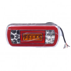 Задній ліхтар Прямокутний 12V (224*104*51мм) LED-17 неоновий "CERAY" Е-435 з ПРОВОДОМ (1шт/уп)