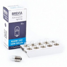 Лампа 12V (цок.BA15s) R10W "Brevia" (12306C) (уп.10шт)