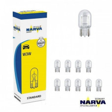 Лампа 12V (бесцок.) W3W "Narva" (17097) (уп.10шт)