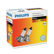 Лампа 12V H7 55W + 30% Premium "Philips" (2шт) (12972PRC2)